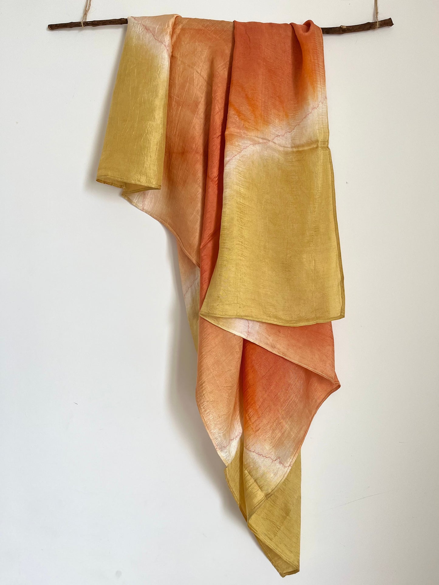 oranges & yellows silk scarf