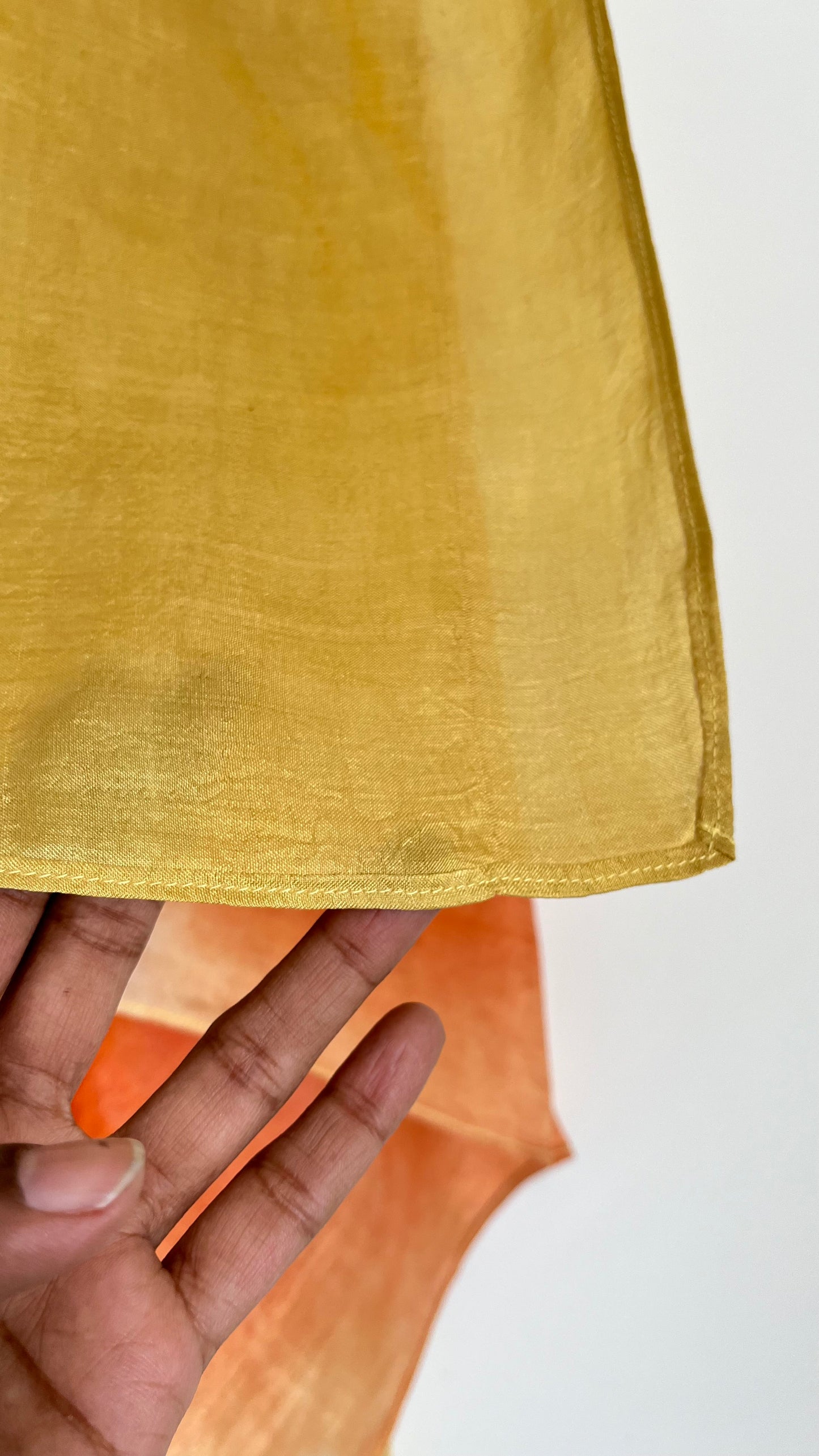 oranges & yellows silk scarf