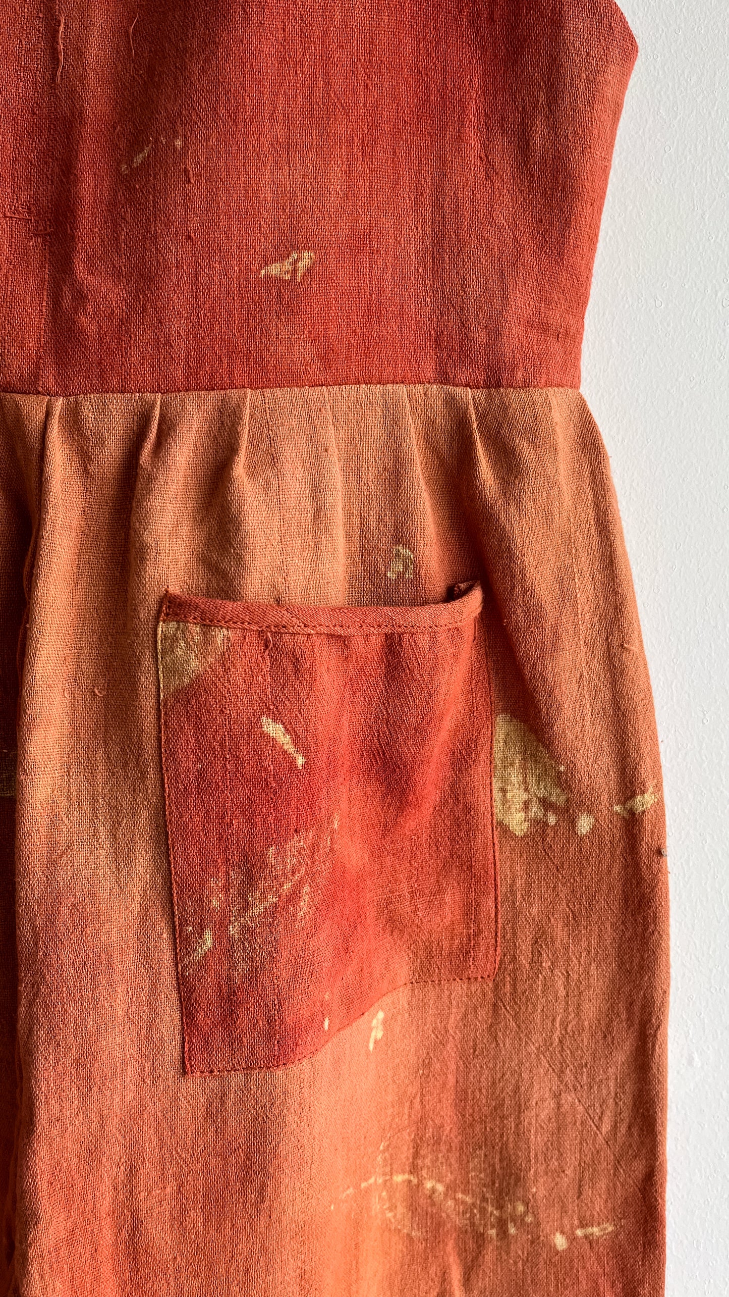 Red tie-up rompers