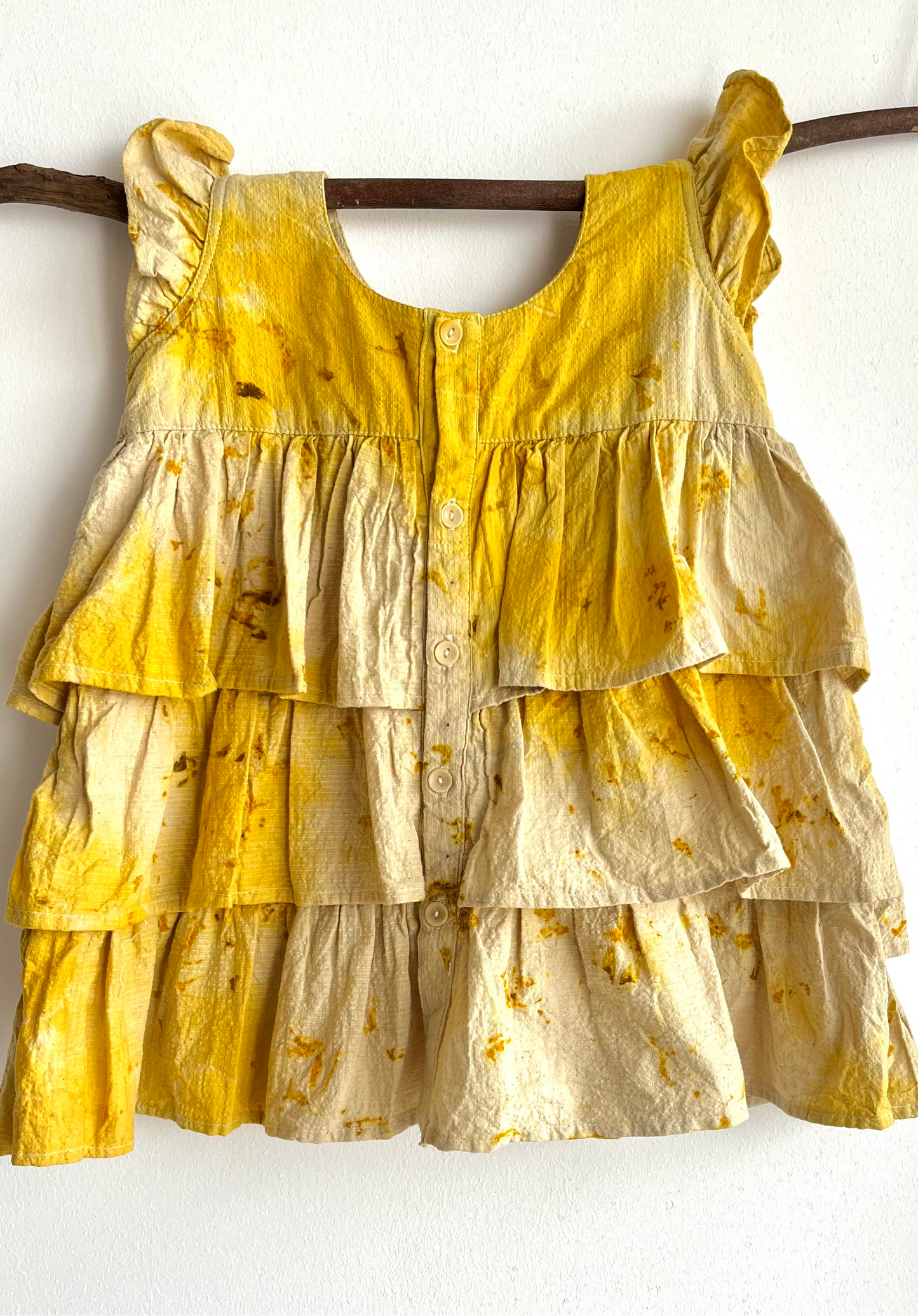 marigold ruffle frock