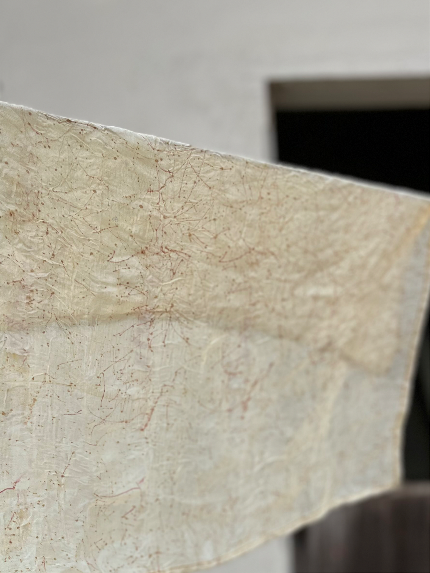 Casuarina white silk scarf - small