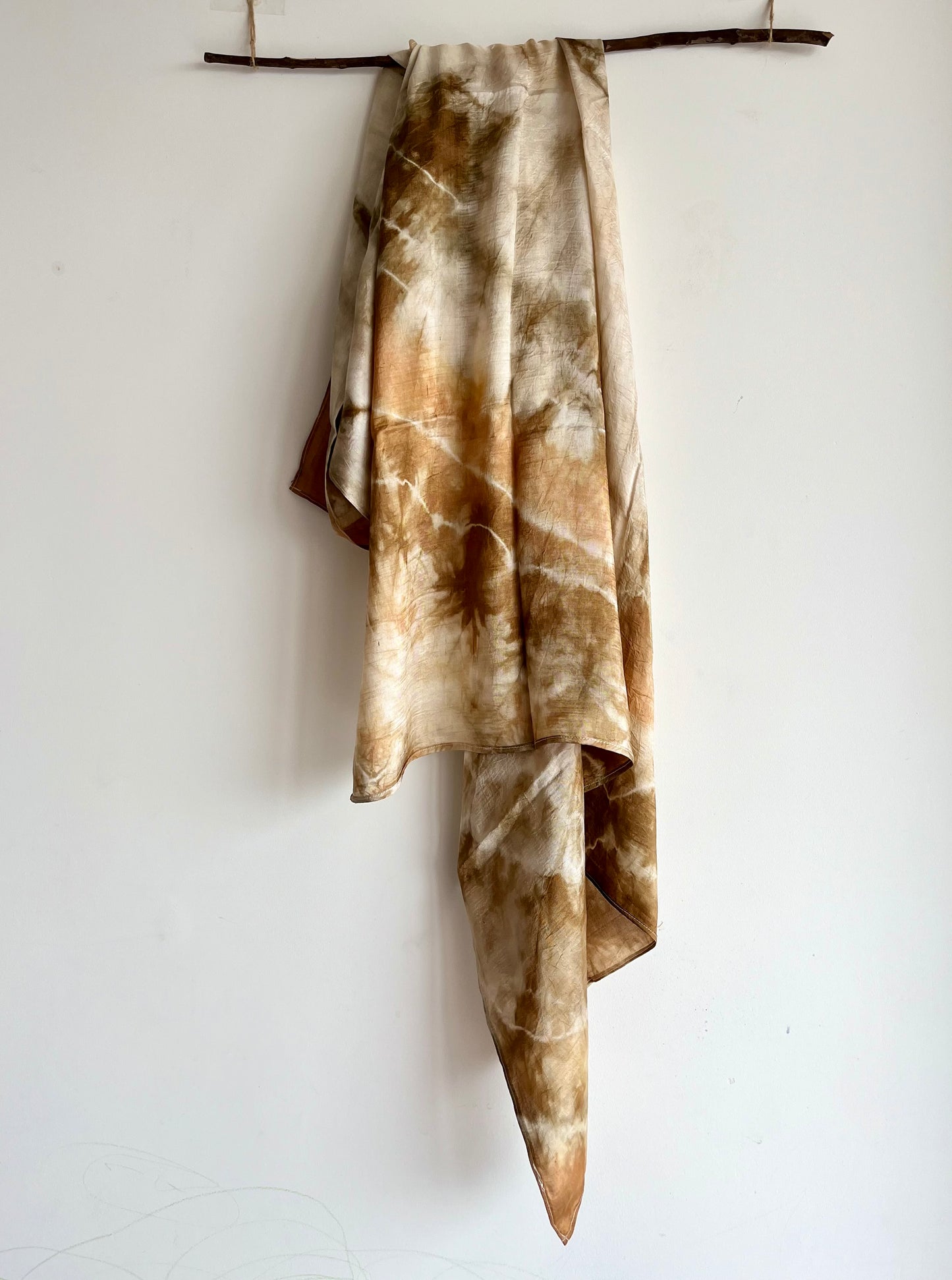 onion skins silk scarf