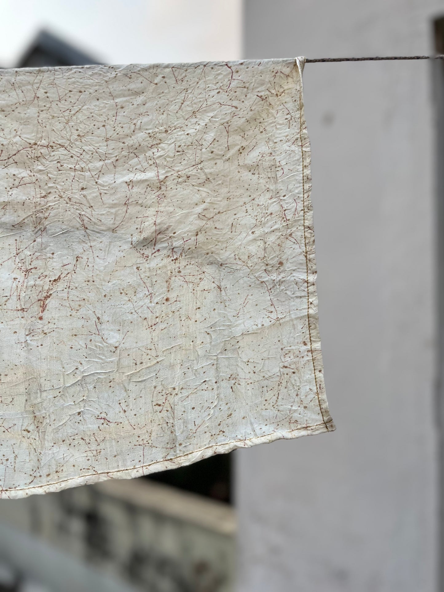Casuarina white silk scarf - small