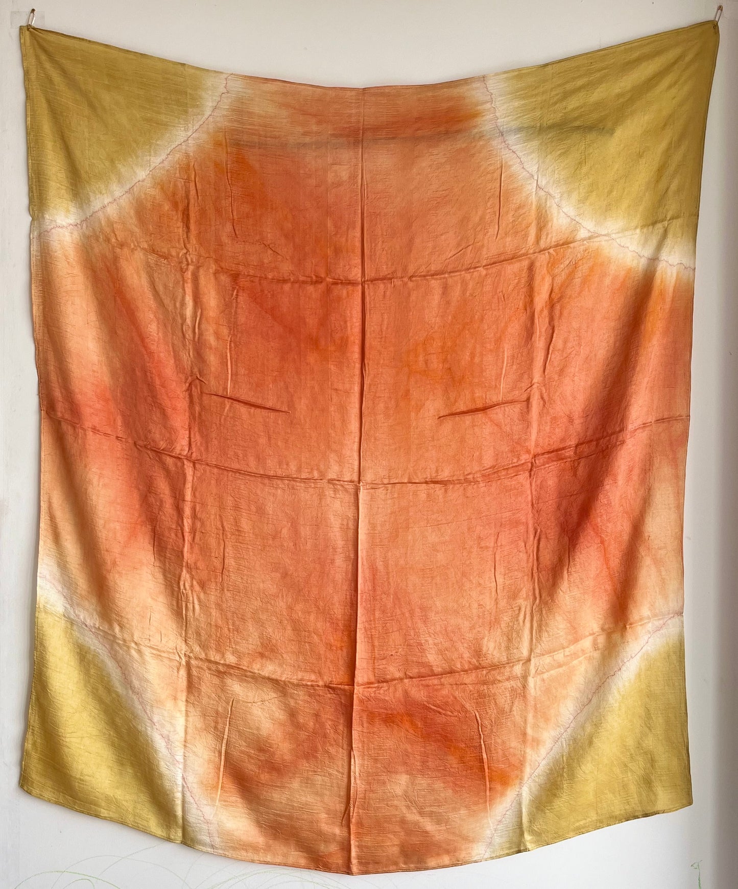oranges & yellows silk scarf
