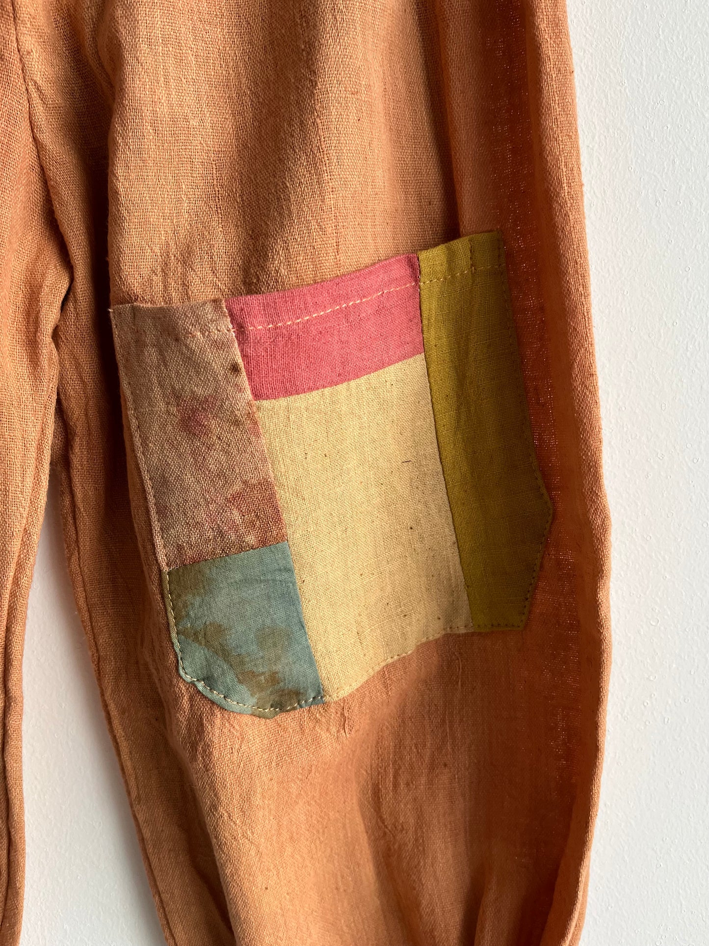 Peach Patch Pocket Trousers
