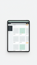 Web interface UI kit for tablet